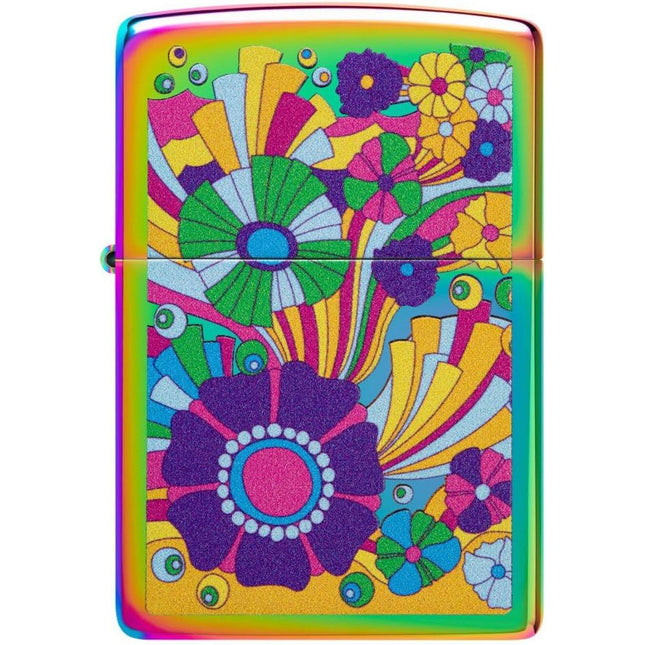 Zippo Lighter: Vintage Flowers Design Multi Color | 48997