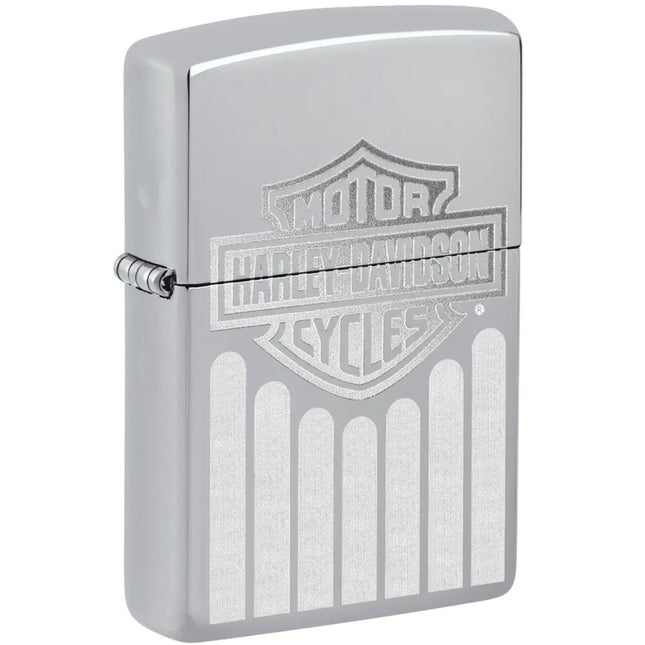Zippo Lighter: Harley-Davidson® Monochrome Logo Design | 48993