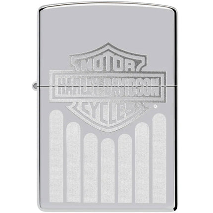 Zippo Lighter: Harley-Davidson® Monochrome Logo Design | 48993