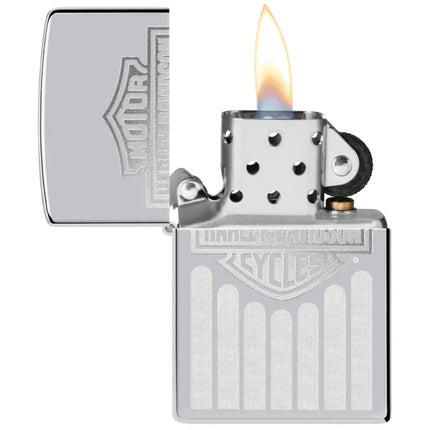 Zippo Lighter: Harley-Davidson® Monochrome Logo Design | 48993