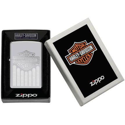 Zippo Lighter: Harley-Davidson® Monochrome Logo Design | 48993