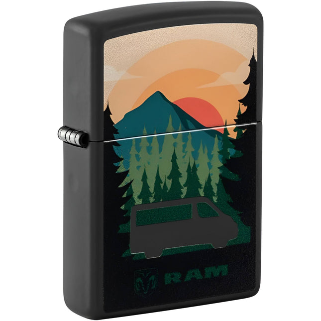Zippo Lighter: Ram Logo Landscape Design | 48764