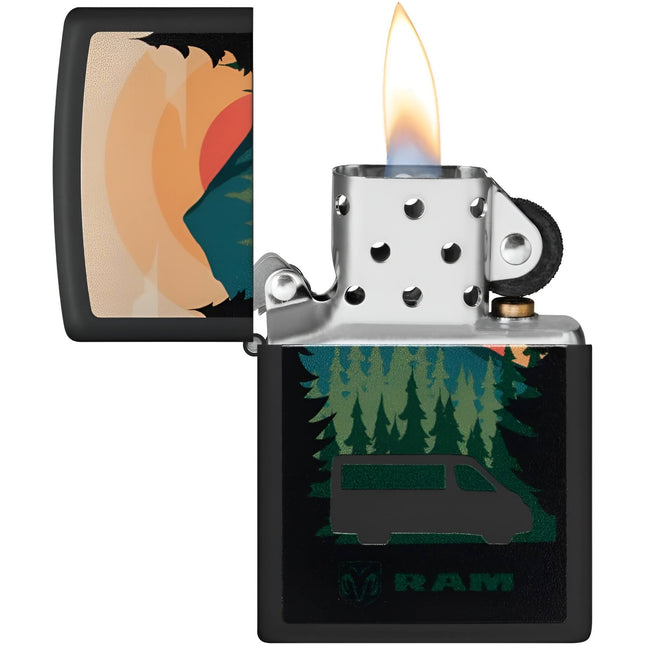Zippo Lighter: Ram Logo Landscape Design | 48764