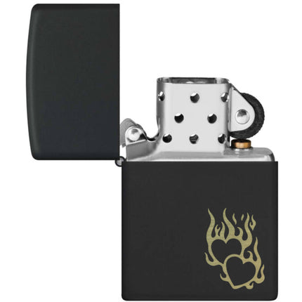 Zippo Lighter: Fire Heart Design | 46004
