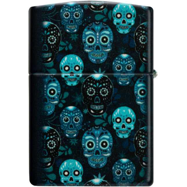 Zippo Lighter: Sugar Skulls Design | 46017