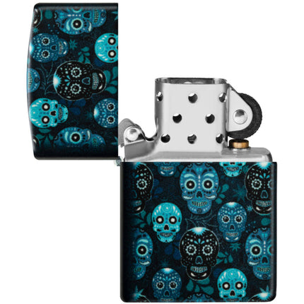 Zippo Lighter: Sugar Skulls Design | 46017