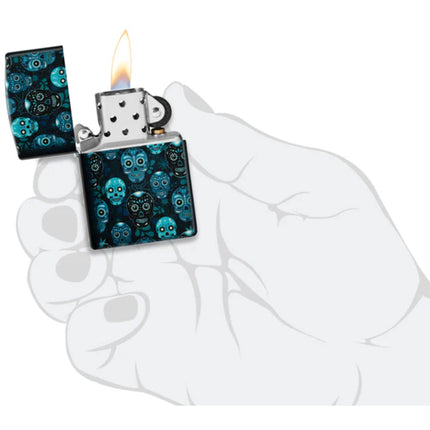 Zippo Lighter: Sugar Skulls Design | 46017