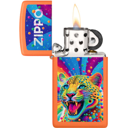 Zippo Lighter: Slim Leopard Zippo Design | 46018