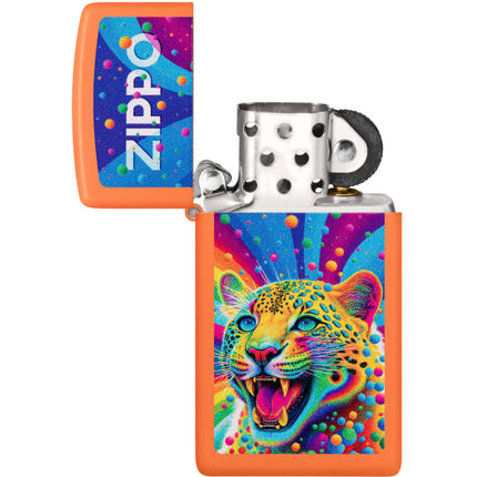 Zippo Lighter: Slim Leopard Zippo Design | 46018