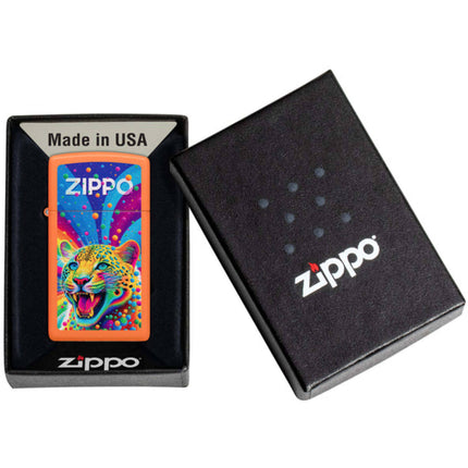 Zippo Lighter: Slim Leopard Zippo Design | 46018