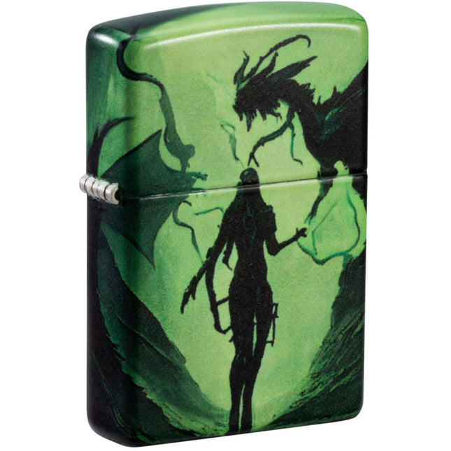 Zippo Lighter: Dragon Design Glow-in-the-Dark | 46130