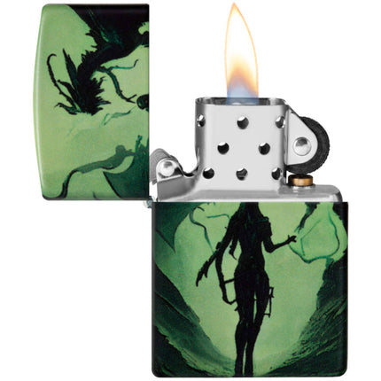 Zippo Lighter: Dragon Design Glow-in-the-Dark | 46130