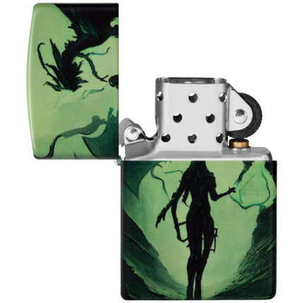 Zippo Lighter: Dragon Design Glow-in-the-Dark | 46130