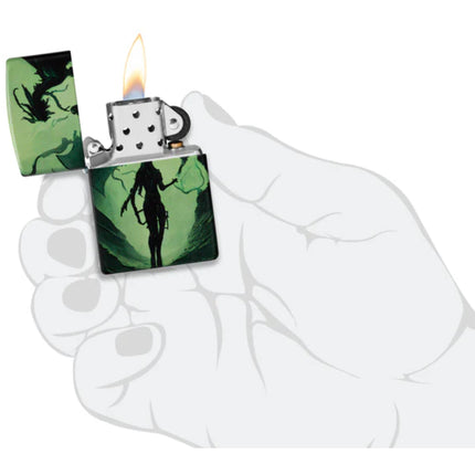 Zippo Lighter: Dragon Design Glow-in-the-Dark | 46130