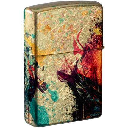 Zippo Lighter: Colorful Tiger Design 540 Fusion | 46145