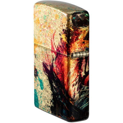 Zippo Lighter: Colorful Tiger Design 540 Fusion | 46145
