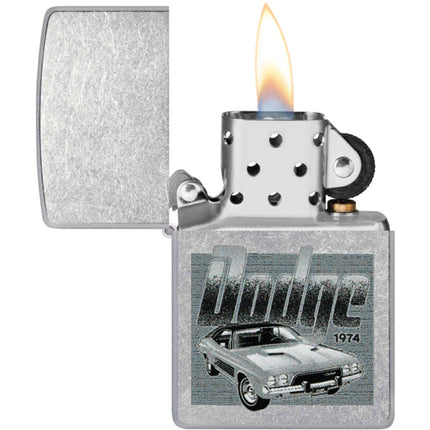 Zippo Windproof Pocket Lighter Dodge Challenger in a Color Image design 46226