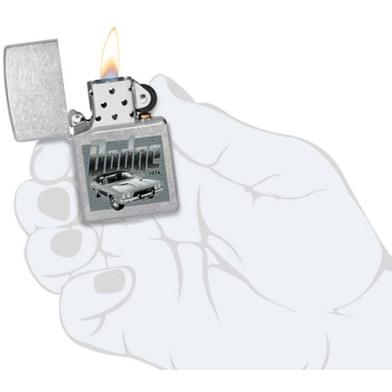 Zippo Windproof Pocket Lighter Dodge Challenger in a Color Image design 46226
