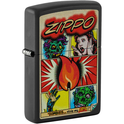 Zippo Lighter: Comic Zombies Black Matte | 46229