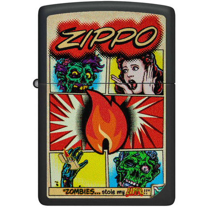 Zippo Lighter: Comic Zombies Black Matte | 46229