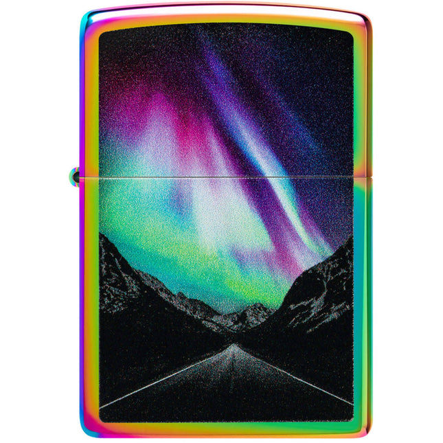 Zippo Windproof Pocket Lighter Multi Color Aurora Road Design Color Image 46236