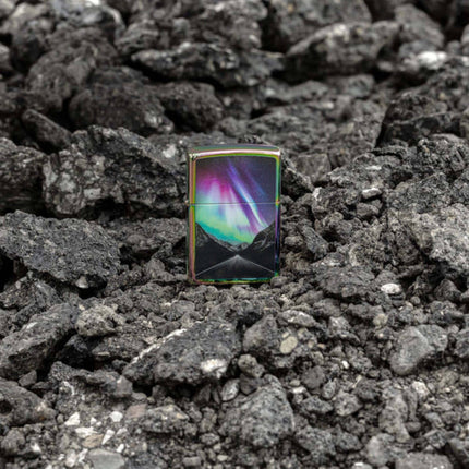 Zippo Windproof Pocket Lighter Multi Color Aurora Road Design Color Image 46236