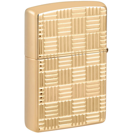 Zippo Pocket Lighter Armor Deep Carve Zippo Design High Polish Brass 46274