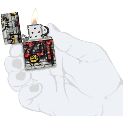 Zippo Lighter: Street Art Graffiti King Design 540 Color | 46282