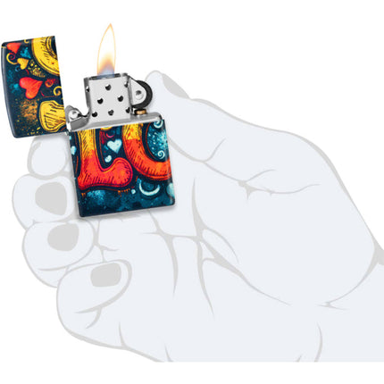 Zippo Lighter: Love Design 540 Color | 46283