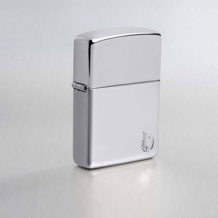 Zippo Lighter: Armor Chrome Flame Design | 46396