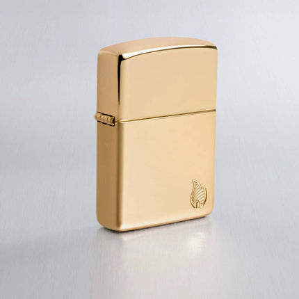 Zippo Lighter: Brass High Polish Flame | 46397