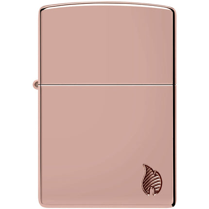 Zippo Lighter: Rose High Polish Flame | 46401