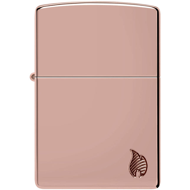 Zippo Lighter: Rose High Polish Flame | 46401