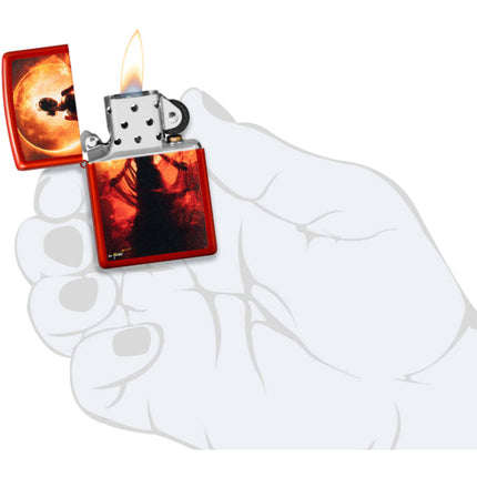 Zippo Lighter: Mazzi Woman Design Metallic Red | 46410