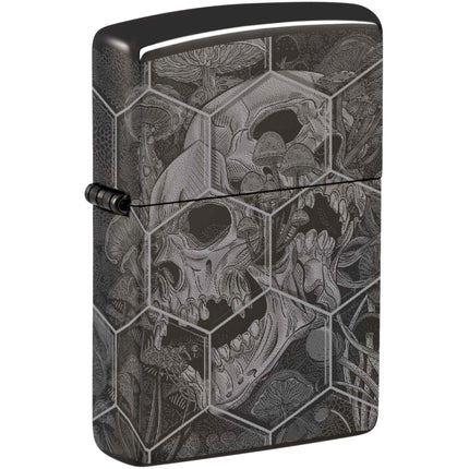 Zippo Lighter: Trippy Skull Design 360 | 46425
