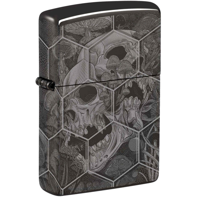 Zippo Lighter: Trippy Skull Design 360 | 46425