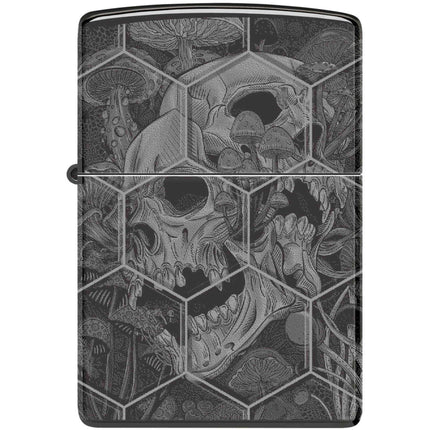 Zippo Lighter: Trippy Skull Design 360 | 46425