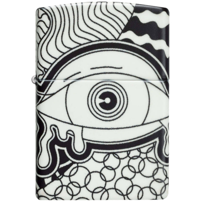 Zippo Lighter: Eye Vision Test Design Glow-in-the-Dark 540 Color | 46428