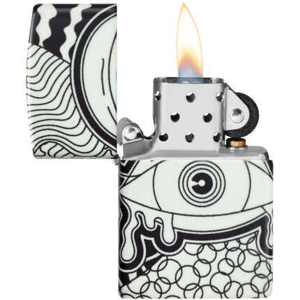 Zippo Lighter: Eye Vision Test Design Glow-in-the-Dark 540 Color | 46428