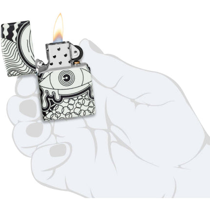 Zippo Lighter: Eye Vision Test Design Glow-in-the-Dark 540 Color | 46428