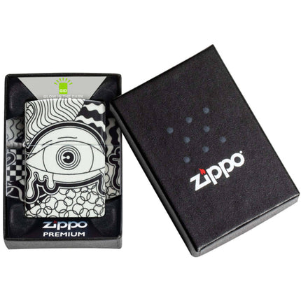 Zippo Lighter: Eye Vision Test Design Glow-in-the-Dark 540 Color | 46428