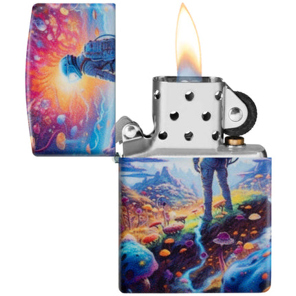 Zippo Lighter: Mushroom Forest in Space Design 540 Color | 46433