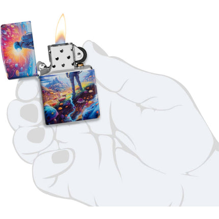 Zippo Lighter: Mushroom Forest in Space Design 540 Color | 46433