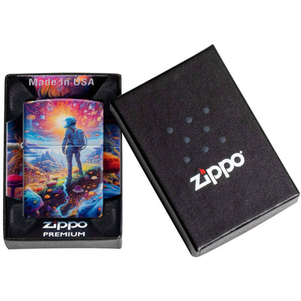 Zippo Lighter: Mushroom Forest in Space Design 540 Color | 46433