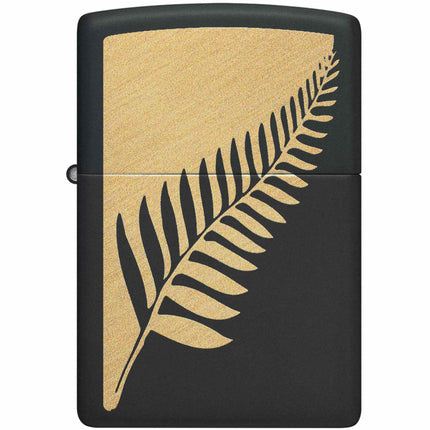 Zippo Windproof Pocket Lighter Zen Flora Design Matte Black Metal 46473