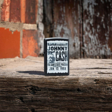Zippo Lighter: Johnny Cash Folsom State Design | 46490