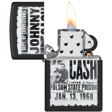 Zippo Lighter: Johnny Cash Folsom State Design | 46490