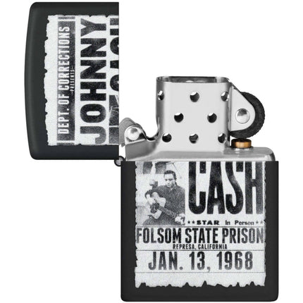 Zippo Lighter: Johnny Cash Folsom State Design | 46490