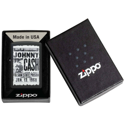 Zippo Lighter: Johnny Cash Folsom State Design | 46490