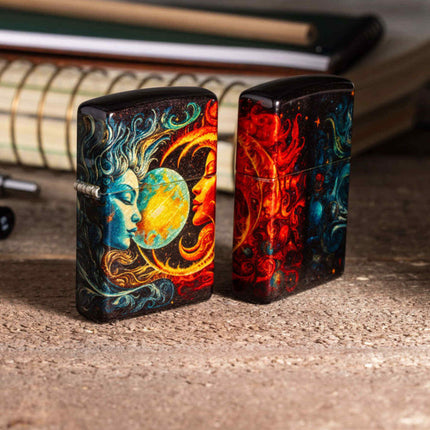 Zippo Lighter: Sun and Moon Design 540 Fusion | 46563